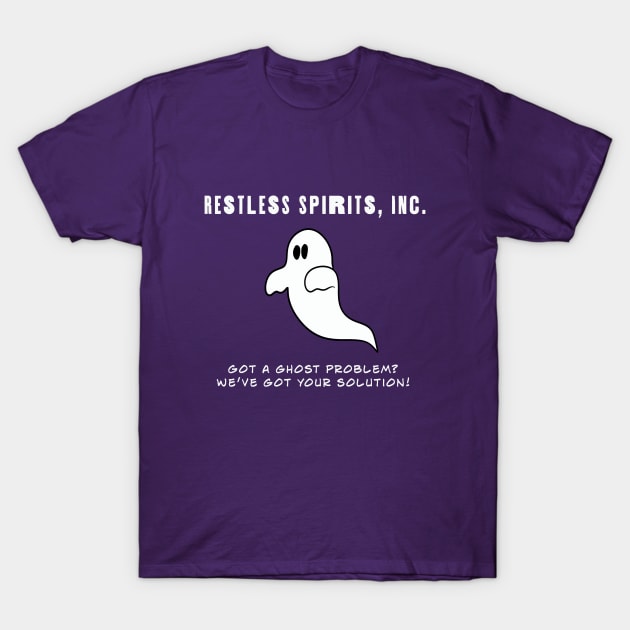 Restless Spirits, Inc. T-Shirt by FalstaffBooks